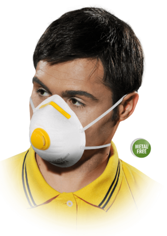 Respirátor s ventilem EASY FFP1 bez kovových prvků 20ks