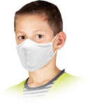 Dětská hygienická rouška bavlněná třívrstvá SAFER WHITE 10k
