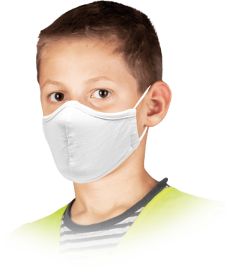 Dětská hygienická rouška bavlněná třívrstvá SAFER WHITE 10k