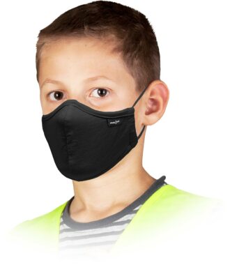 Dětská hygienická rouška bavlněná třívrstvá SAFER BLACK 10ks