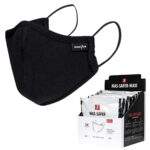 Pánské Hygienické bavlněné rouško 3 vrstvy SAFER BLACK MAXI