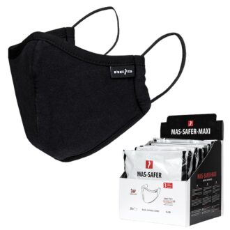 Pánské Hygienické bavlněné rouško 3 vrstvy SAFER BLACK MAXI