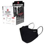 Dětské Hygienické bavlněné rouško 3 vrstvy SAFER BLACK MINI
