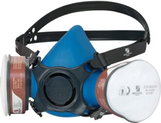 Set polomaska s filtry A2 P3 R SECURA 3100 CHEMIK