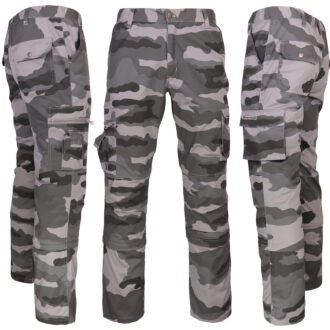 Maskáčové kalhoty 2v1 HUNTER CAMU GREY