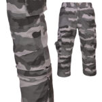 Maskáčové kalhoty 2v1 HUNTER CAMU GREY