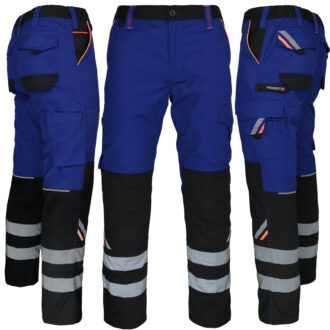 Pracovní kalhoty do pasu PRO BLUE REFLEX