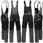 Pracovní montérky s laclem PRO BLACK DUAL