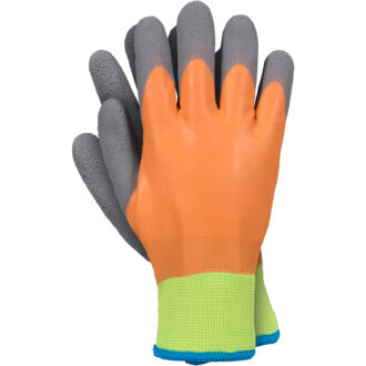 Zimní latexem potažené rukavice ORANGE DUAL WIN