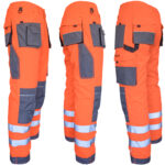 Reflexní montérky PROFI HIVIS GREY ORANGE