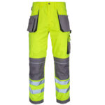 Reflexní montérky PROFI HIVIS GREY GELB