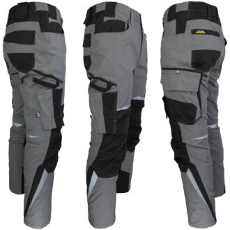 Bavlněné montérky s elastanem HARVER AIR GREY