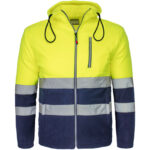 Flísová reflexní mikina s kapucí HIVIS HOOD NAVY