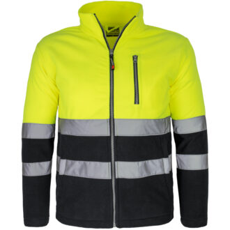 Fleecová pracovní mikina PROFI HIVIS BLACK