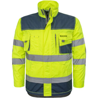 Pracovní bunda reflexní PROFI HIVIS NAVY