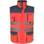 Reflexní pracovní vesta PROFI HIVIS NAVY