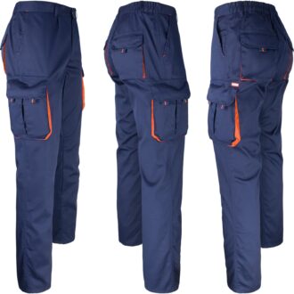 Dámské pracovní montérky s elastanem FRAULAND NAVY ORANGE
