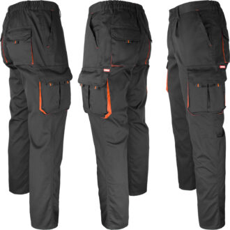 Pracovní kalhoty s elastanem MANNLAND BLACK