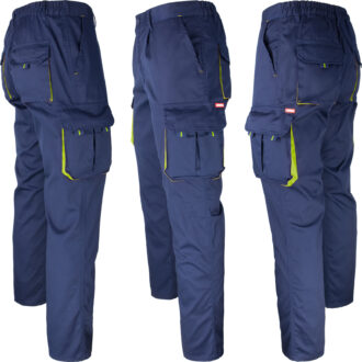 Pracovní kalhoty s elastanem MANNLAND NAVY YELLOW