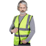 Reflexní vesta se zapínáním na zip ALEXIS MESH