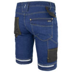 Pracovní džínové kraťasy strečové JEANS STRETCH BLUE