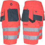Reflexní kraťasy PROFI HIVIS NAVY