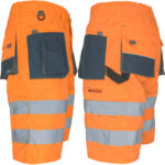 Reflexní kraťasy PROFI HIVIS NAVY