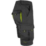 Dámské montérkové kraťasy s elastanem FRAULAND BLACK YELLOW