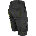 Dámské montérkové kraťasy s elastanem FRAULAND BLACK YELLOW