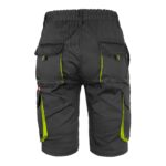 Dámské montérkové kraťasy s elastanem FRAULAND BLACK YELLOW