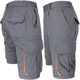 Dámské montérkové kraťasy s elastanem FRAULAND GREY