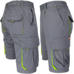 Dámské montérkové kraťasy s elastanem FRAULAND GREY YELLOW