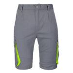 Dámské montérkové kraťasy s elastanem FRAULAND GREY YELLOW
