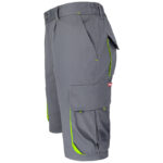 Dámské montérkové kraťasy s elastanem FRAULAND GREY YELLOW
