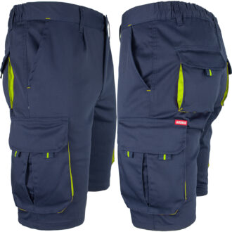 Montérkové kraťasy s elastanem MANNLAND NAVY YELLOW