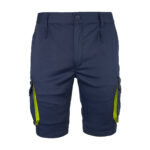 Montérkové kraťasy s elastanem MANNLAND NAVY YELLOW