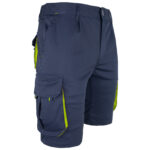 Montérkové kraťasy s elastanem MANNLAND NAVY YELLOW