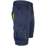 Montérkové kraťasy s elastanem MANNLAND NAVY YELLOW
