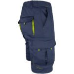 Montérkové kraťasy s elastanem MANNLAND NAVY YELLOW