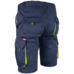 Montérkové kraťasy s elastanem MANNLAND NAVY YELLOW