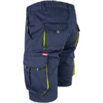 Montérkové kraťasy s elastanem MANNLAND NAVY YELLOW