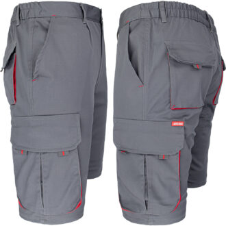 Montérkové kraťasy s elastanem MANNLAND GREY RED