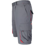 Montérkové kraťasy s elastanem MANNLAND GREY RED