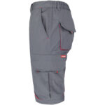 Montérkové kraťasy s elastanem MANNLAND GREY RED