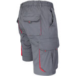 Montérkové kraťasy s elastanem MANNLAND GREY RED