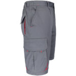 Montérkové kraťasy s elastanem MANNLAND GREY RED