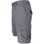 Montérkové kraťasy s elastanem MANNLAND GREY ORANGE