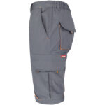 Montérkové kraťasy s elastanem MANNLAND GREY ORANGE