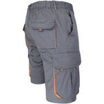 Montérkové kraťasy s elastanem MANNLAND GREY ORANGE
