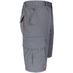 Montérkové kraťasy s elastanem MANNLAND GREY ORANGE